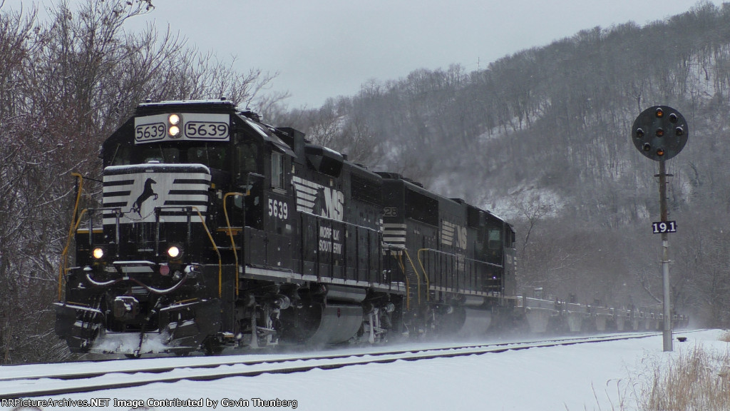 NS train C54 knocks down Jethro 